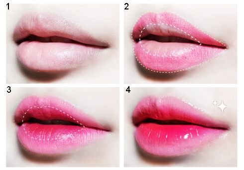 Beautiful ombre lips: 4 basic ways to apply ombre lipstick 1